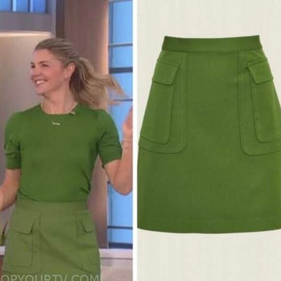 Pearl by Lela Rose Green Cargo Skirt 2 - Picture 7 of 7